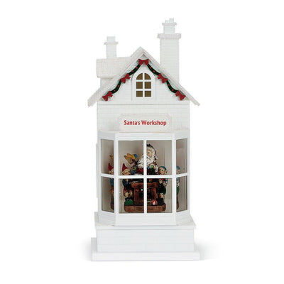 Lit Musical Store Scene Lantern Santaās Workshop