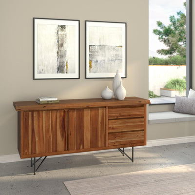Live Edge Server, Light Walnut