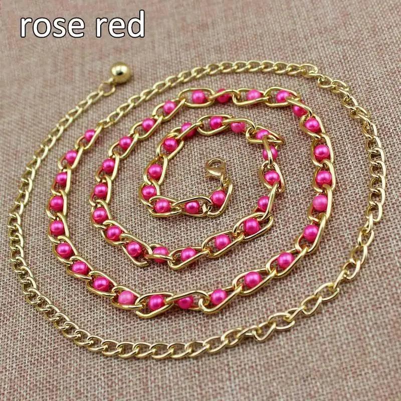 Luxurious Metal Adjustable Thin Strap Body Link Belts For Women Fashion Long Tassel Belly Metal Chain Waistbands For Women