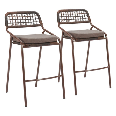 Rio Barstool (Set of 2) Brown