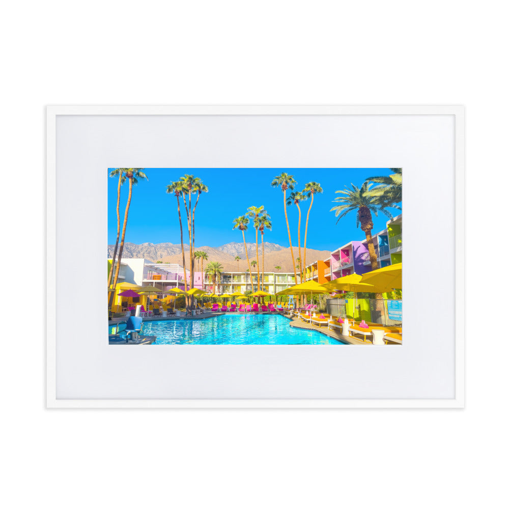 Pool Day Paradiso 2 - Paper Framed Wall Art