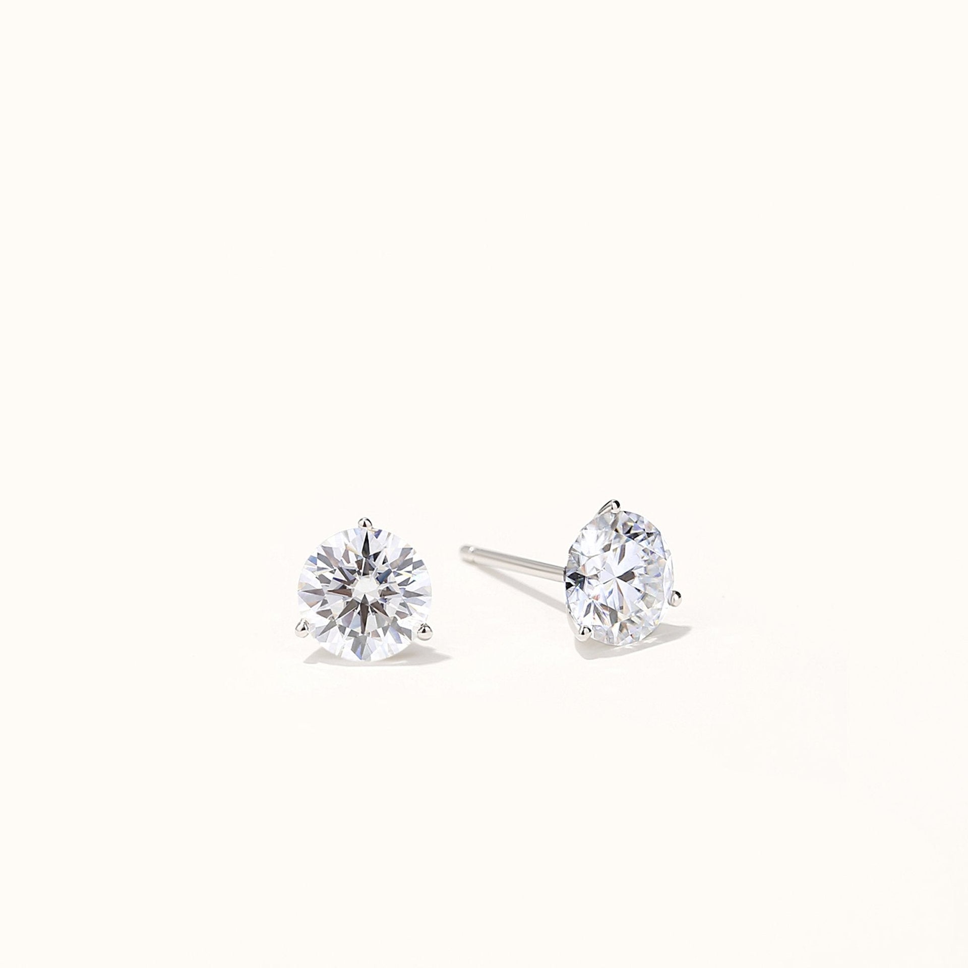14K Gold GRA-Certified Moissanite Stud Earrings