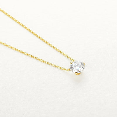14K Gold Chain Necklace with GRA-Certified Moissanite