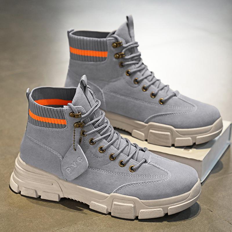 Men's autumn winter retro fashion high-top shoes Martin boots work boots motorcycle boots labor protection shoes