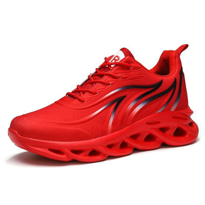 Men's Casual Sneakers Flame Print Running Mesh Shoes Outdoor Lightweight Twist Bottom Breathable Tennis Sport Shoes For Workout Walking Outdoor Sport Gym Fashion Sneakers