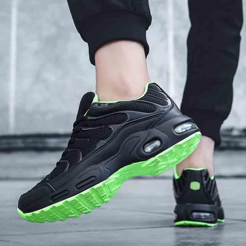Mens Air Cushion Mesh Breathable Running Shoes Outdoor Sports Athletic Walking Workout Sneakers Fashion Sport Gym Jogging Tennis Fitness Sneaker