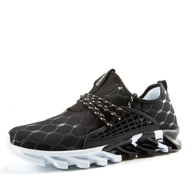 Mens Lightweight Breathable White Sneakers Casual Spring New Fashion Comfortable Walking Slip-On Sneakers Breathable Fashion Athletic Gym Casual Tennis Sneakers Modern Design Shoes