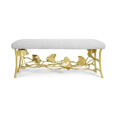 Golden Ginkgo Bench by Michael Aram