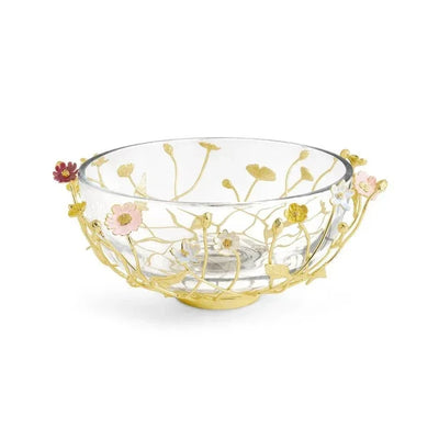 Wildflowers Large Glass Bowl by Michael Aram