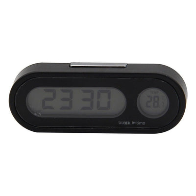 Mini Car Automobile Digital Clock Auto Watch Automotive Digital Alarm Clock LCD Screen Easy to Set can Adhesive Digital Table Car Dashboard Desk Electronic Clock Date Time Calendar Thermometer Hygrometer Decoration Ornament Clock In Car Car-Styling