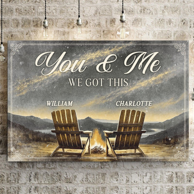 Camping Themed We Got This Couple Sign