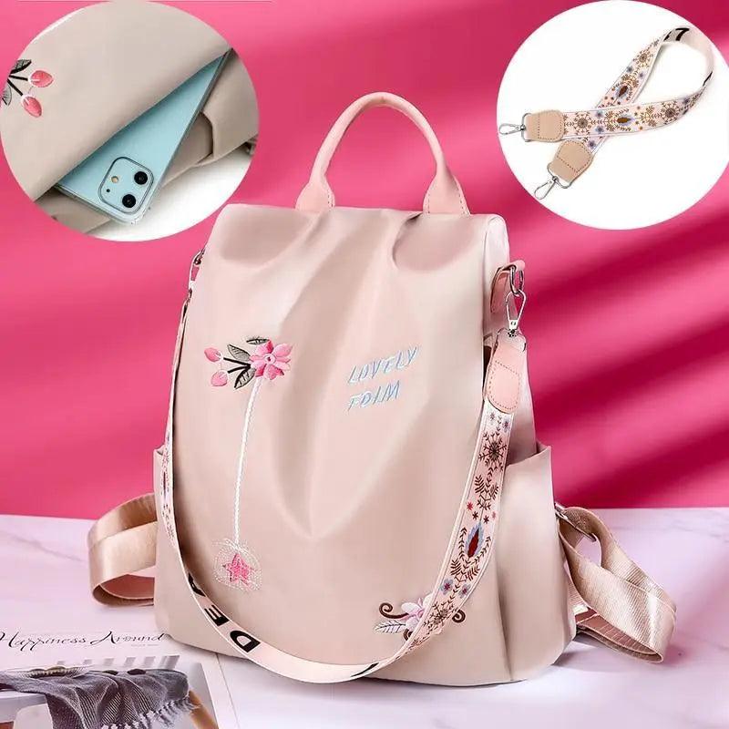 Modern Elegant Waterproof Women's Backpack Fashionable Anti-theft Women Backpacks Nice Print School Bag High Quality Large Capacity Backpack