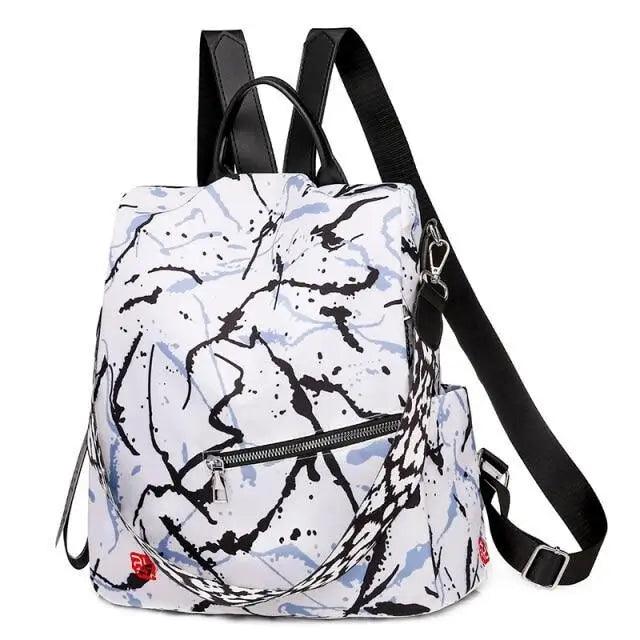 Modern Elegant Waterproof Women's Backpack Fashionable Anti-theft Women Backpacks Nice Print School Bag High Quality Large Capacity Backpack