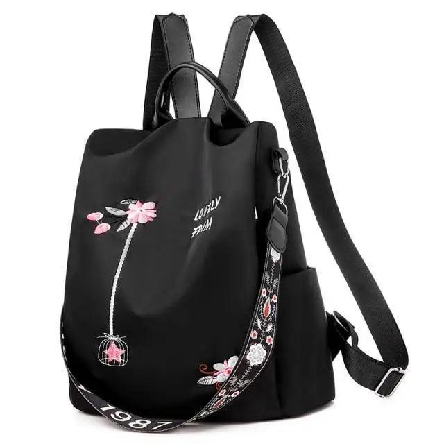 Modern Elegant Waterproof Women's Backpack Fashionable Anti-theft Women Backpacks Nice Print School Bag High Quality Large Capacity Backpack