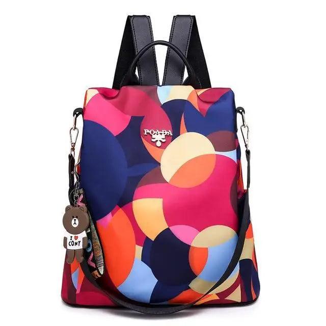 Modern Elegant Waterproof Women's Backpack Fashionable Anti-theft Women Backpacks Nice Print School Bag High Quality Large Capacity Backpack
