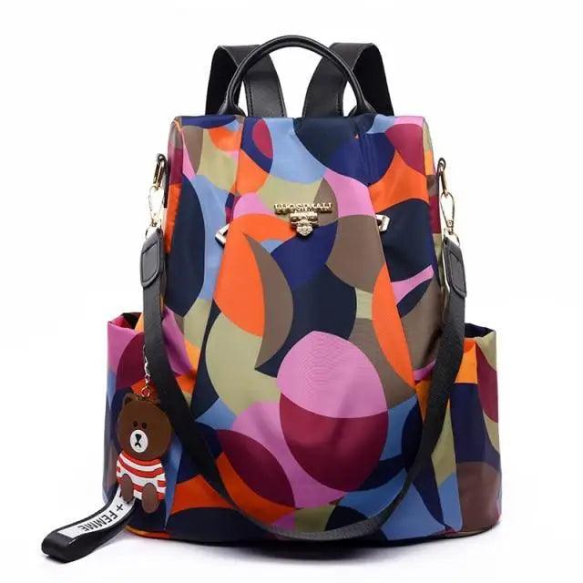 Modern Elegant Waterproof Women's Backpack Fashionable Anti-theft Women Backpacks Nice Print School Bag High Quality Large Capacity Backpack