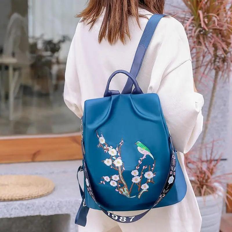 Modern Elegant Waterproof Women's Backpack Fashionable Anti-theft Women Backpacks Nice Print School Bag High Quality Large Capacity Backpack