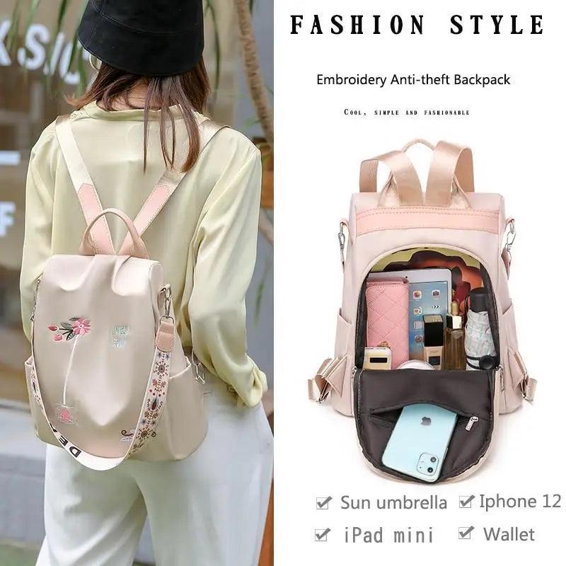 Modern Elegant Waterproof Women's Backpack Fashionable Anti-theft Women Backpacks Nice Print School Bag High Quality Large Capacity Backpack