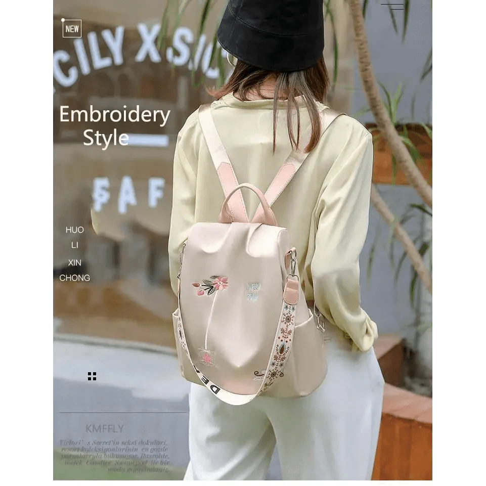 Modern Elegant Waterproof Women's Backpack Fashionable Anti-theft Women Backpacks Nice Print School Bag High Quality Large Capacity Backpack