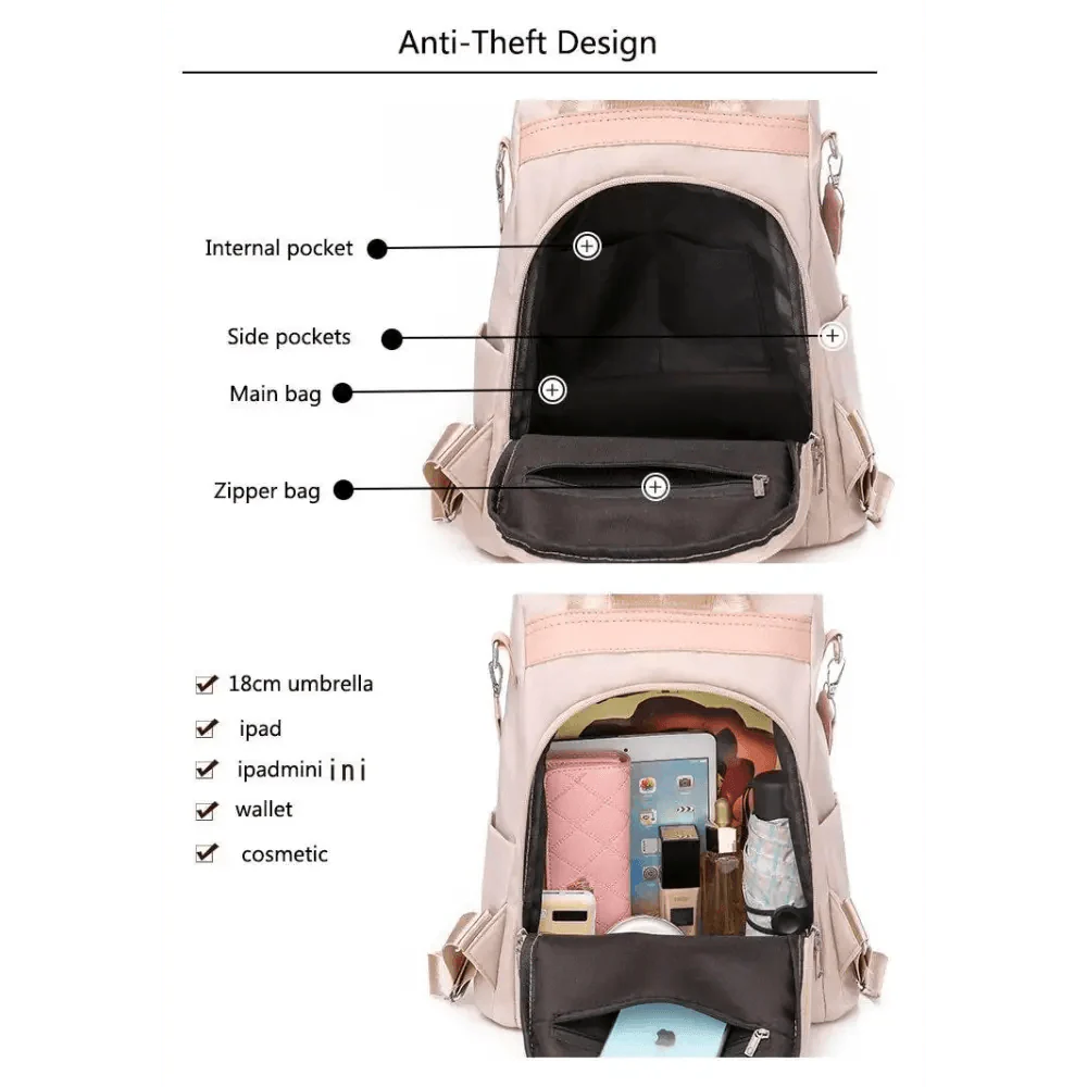 Modern Elegant Waterproof Women's Backpack Fashionable Anti-theft Women Backpacks Nice Print School Bag High Quality Large Capacity Backpack
