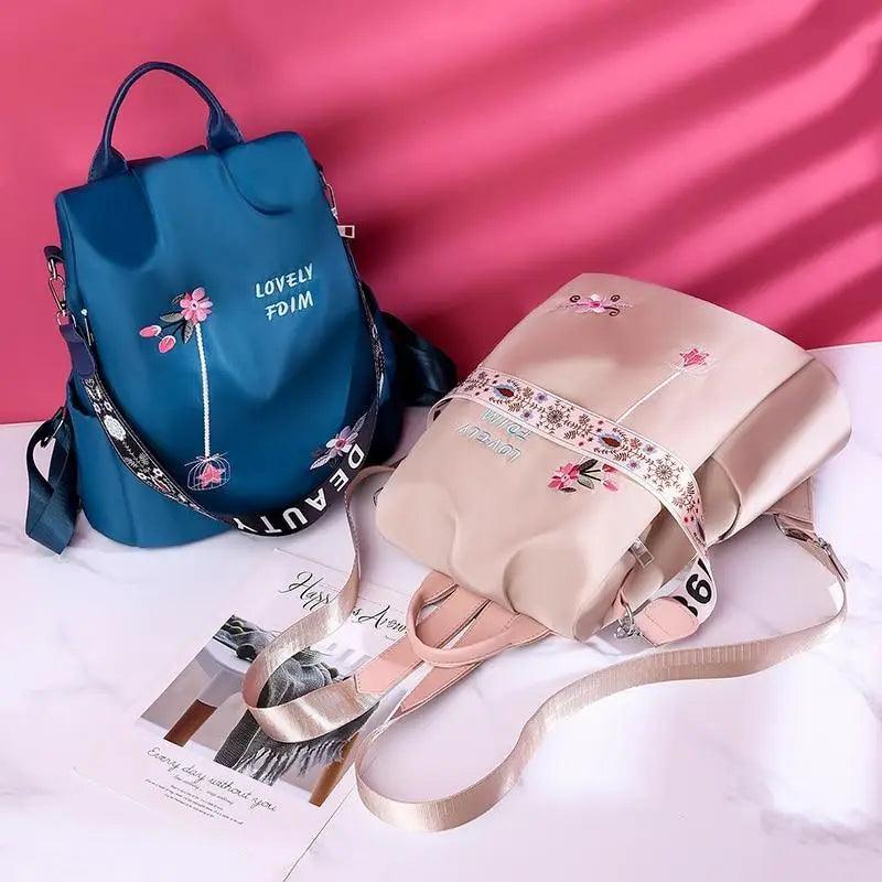 Modern Elegant Waterproof Women's Backpack Fashionable Anti-theft Women Backpacks Nice Print School Bag High Quality Large Capacity Backpack