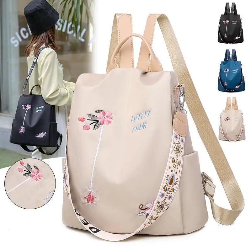Modern Elegant Waterproof Women's Backpack Fashionable Anti-theft Women Backpacks Nice Print School Bag High Quality Large Capacity Backpack