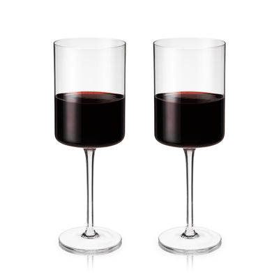 Laurel Crystal Red Wine Glasses Set of 2