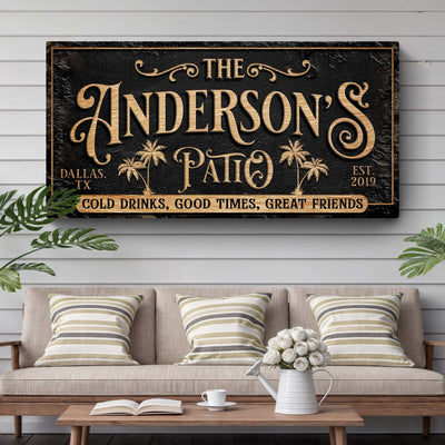 Personalized Patio Sign