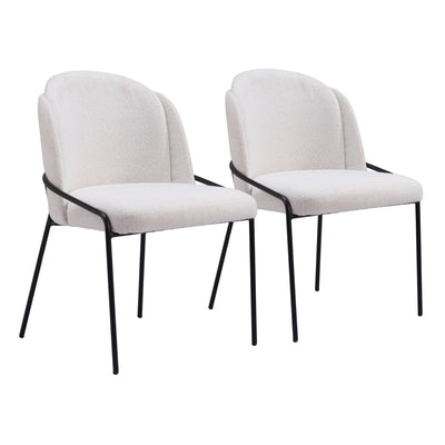 Jambi Dining Chair (Set of 2) Ivory