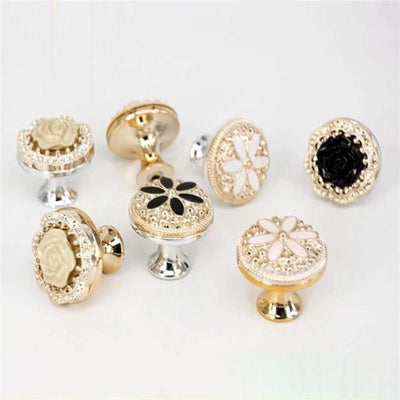 New Door Handles Furniture Handles Coffee Table Handle Cabinets And Drawer Knob Kitchen Furniture Accessories Cabinet Knobs Flower Drawer Knobs Pull Handles