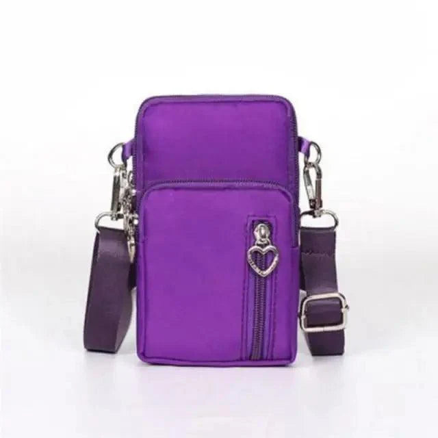 New Trendy Crossbody Zipper Shoulder Bag For Ladies And Girls Multifunction Handbag Wrist Purse For Females