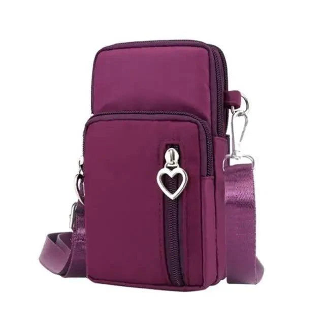 New Trendy Crossbody Zipper Shoulder Bag For Ladies And Girls Multifunction Handbag Wrist Purse For Females