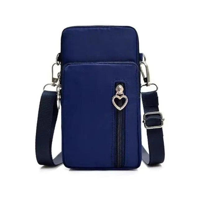 New Trendy Crossbody Zipper Shoulder Bag For Ladies And Girls Multifunction Handbag Wrist Purse For Females
