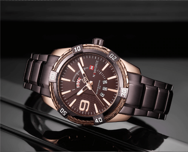 Men's Luxury Stainless steal Waterproof Watch With Day And Date Display Unique Design Perfect Gift In Modern Metal Men Wrist Watch Design