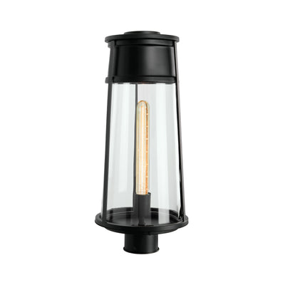 Cone 19.75'' High 1-Light Outdoor Post Light - Matte Black