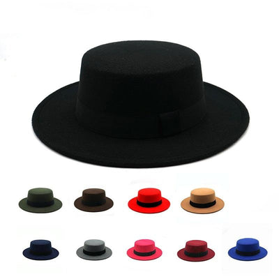 One Size Winter Autumn Cotton Women Men Fedoras Lady Retro Wide Brim Hat Belt Fedora Hat Top Lightweight Caps Everyday Wear Hats Summer Sun Hat