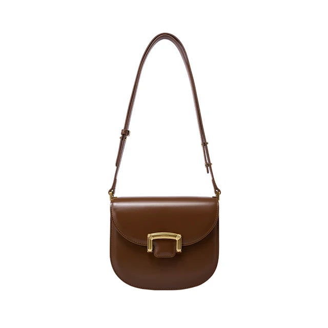 Original Women Bag New Trendy High-end Wedding Bag Shoulder Bag Commuting Handbag Retro Style Saddle Bag