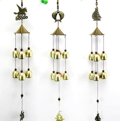 Outdoor Wind Chimes Yard Antique Superb Garden Copper Bells Wind-chimes Wall Hanging Decorations Best Metal Musical Wind Chime Home Decoration Amazing Addition To Patio Porch Garden Backyard