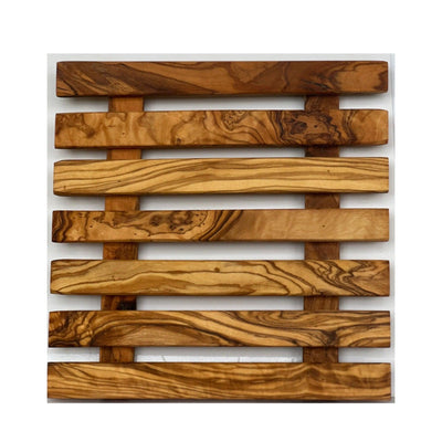 Olive Wood Pan Coaster Trivet