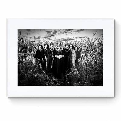 Limited Edition numbered and signed. Cornfield, Thrace | Black-and-white wall art photography from Greece