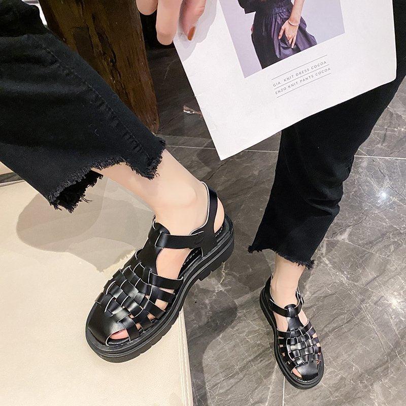 Platform Women's Sandals Summer Fashion Women Beach Classic Sandal Comfortable Beach Pool Platforms Sandals With Buckle Open Toe Ankle Strap Thick-Soled Casual Women's Shoes