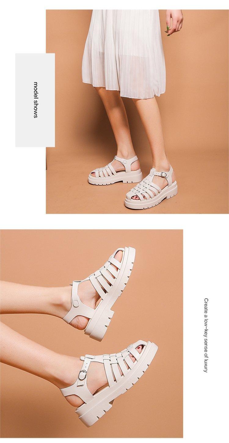 Platform Women's Sandals Summer Fashion Women Beach Classic Sandal Comfortable Beach Pool Platforms Sandals With Buckle Open Toe Ankle Strap Thick-Soled Casual Women's Shoes