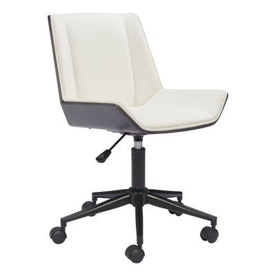 Maker Office Chair White by Zuo Modern