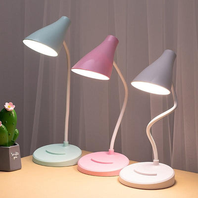 Portable USB Rechargeable LED Folding Desk Lamp Eye Protection Touch Dimming Working Reading Table Lamp For Book Bed Office Decorative Table Lamp Cute Study Lamps for Bedroom Décor