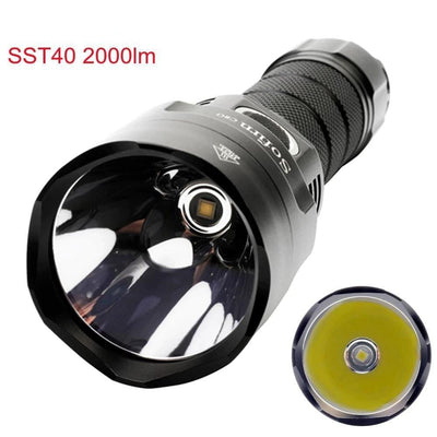 Powerful Flashlight Rechargeable Waterproof Searchlight Powerful Long Beam Distance LED Super Bright Flashlight Cree Torch with Ramping Indicator USB Charger Super Bright Torch Best For Hiking Hunting Camping Outdoor Sport
