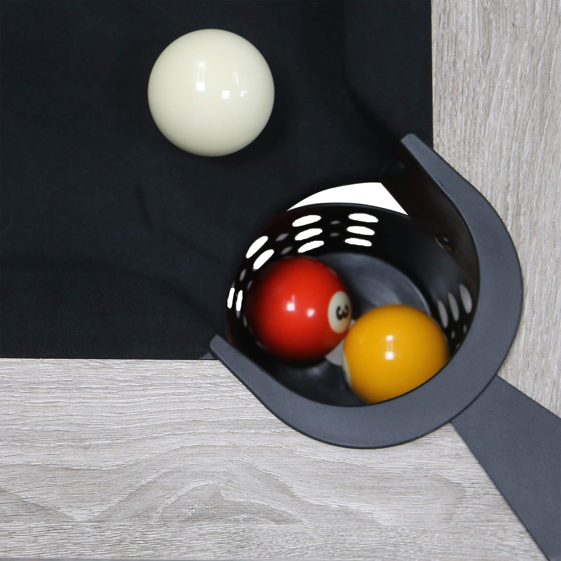 Premium 7FT Wood Billiards Pool Snooker Table Game Set With X-Shaped Legs (SAK32091)
