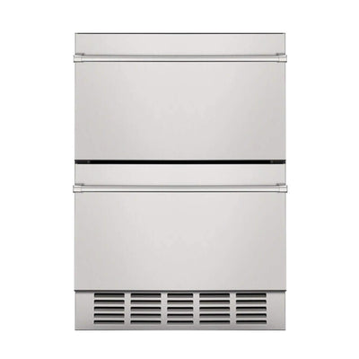 Premium 5.3 Cu.Ft Double Drawer Stainless Steel Built-In Wine Beverage Undercounter Refrigerator (SAK92576)