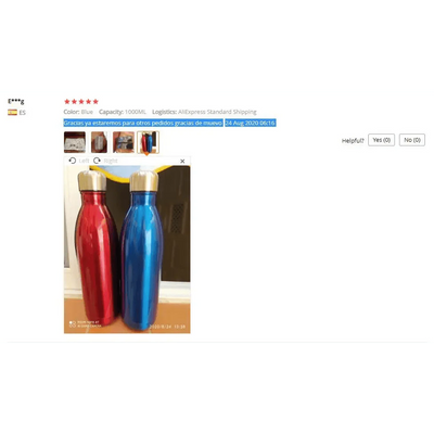 Premium Quality 350/500/750/1000ml Double-wall Creative BPA free Water Bottle Stainless Steel Beer Tea Coffee Portable Sport Vacuum thermos