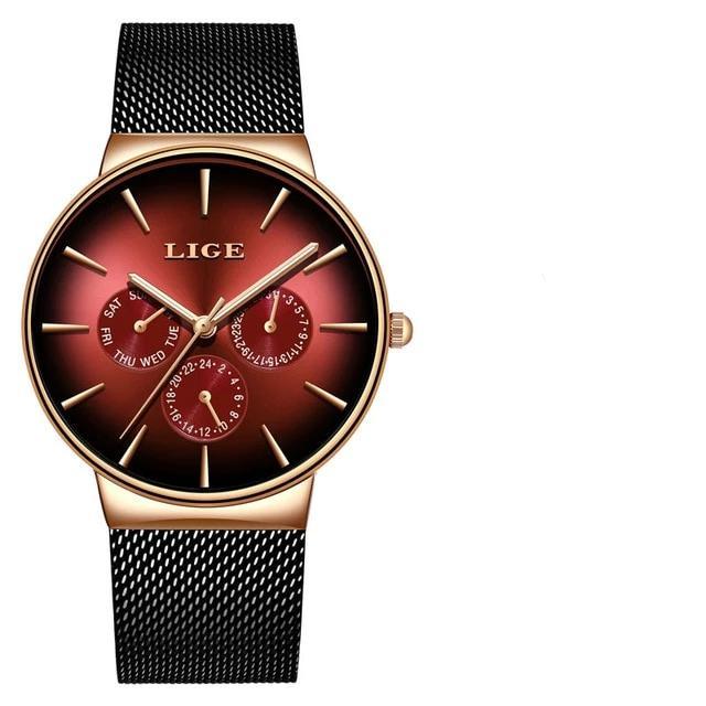 Men's Elegant Watch With Stainless Steel Straps And Chronometers For Day And Date Display Unique Design Perfect Gift For Man And Women