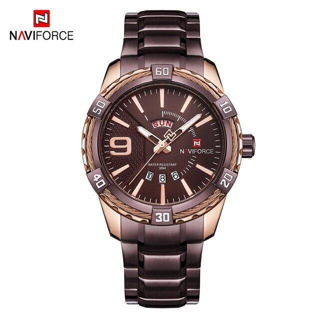 Men's Luxury Stainless steal Waterproof Watch With Day And Date Display Unique Design Perfect Gift In Modern Metal Men Wrist Watch Design